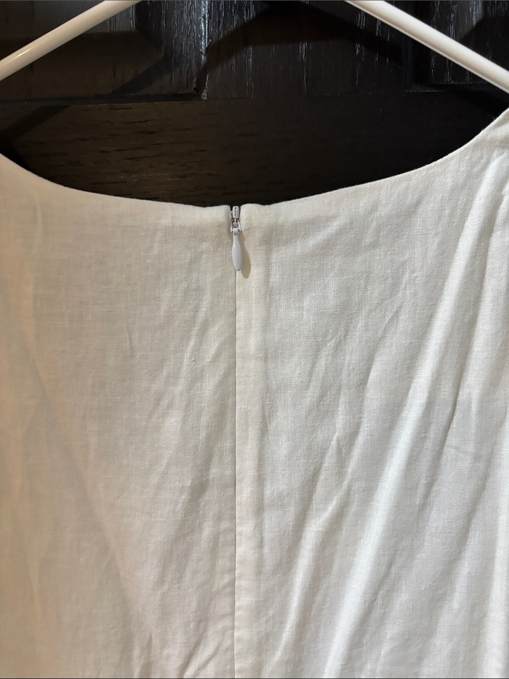 Banana Republic Cream Button-Front V-Neck Midi Dress - Picture 5 of 5